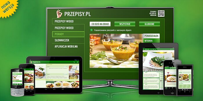 Nowa odsłona aplikacji mobilnej Przepisy.pl nowe produkty, usługi, internet - Oto gratka dla miłośników gotowania! Już teraz mogą korzystać z nowej wersji aplikacji mobilnej Przepisy.pl! Ponad 2 tysiące kulinarnych receptur, setki porad szefów kuchni Knorr, osobista Książka Kucharska, czyli ulubione przepisy zebrane w jednym miejscu, funkcja Asystenta Kuchennego i inne nowatorskie rozwiązania czynią z niej znakomitą pomoc i źródło inspiracji dla fanów eksperymentowania w kuchni! Mniam!