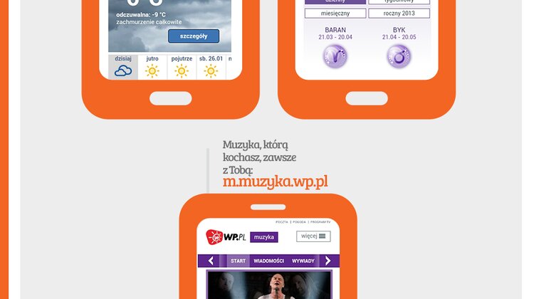 Nowości w ofercie mobilnej Wirtualnej Polski nowe produkty, usługi, internet - Wirtualna Polska z nową ofertą dla użytkowników urządzeń mobilnych. W portfolio portalowego lidera w mobilnym WWW pojawiły się nowe m-serwisy: m.babol.pl, m.nasygnale.pl oraz zupełnie przebudowane witryny: m.kobieta.wp.pl, m.muzyka.wp.pl, m.wiadomosci.wp.pl, m.horoskop.wp.pl oraz m.pogoda.wp.pl. Mobilne serwisy WP.PL są w pełni dostosowane do możliwości urządzeń przenośnych – smartfonów, tabletów.