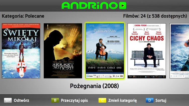 Światowe hity, nagradzane na festiwalach ambitne polskie i europejskie kino w aplikacji Andrino Play na Samsung Smart TV