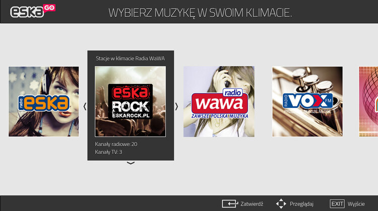 Nowa aplikacja muzyczna eskaGO teraz na Samsung Smart TV nowe produkty, usługi, kultura, sztuka, rozrywka - Aplikacja eskaGO jest już dostępna na telewizorach Samsung Smart TV oraz na odtwarzaczach Blu-ray z platformą Smart Hub z 2012 oraz 2013 roku. Została przygotowana przez Grupę Radiową Time, w skład której wchodzą: Radio ESKA, Radio Eska ROCK, Radio WAWA i Radio VOX FM.