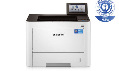 Drukarki laserowe A4 firmy Samsung z niemieckim certyfikatem ekologicznym Blue Angel