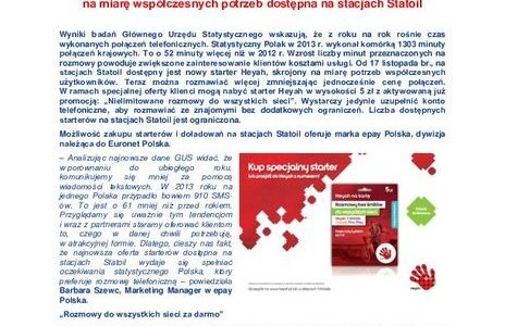 „Rozmowy do wszystkich sieci za darmo” – oferta Heyah skrojona na miarę współczesnych potrzeb dostępna na stacjach Statoil