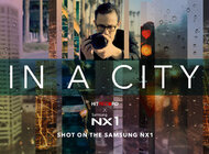 Joseph Gordon-Levitt prezentuje możliwości aparatu Samsung NX1 i standardu 4K UHD technologie, media/marketing/reklama - Josepha Gordon-Levitta