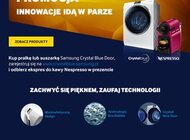 Innowacje idą w parze – promocja Samsung i Nespresso nowe produkty, usługi, technologie - Firma Samsung - producent innowacyjnego sprzętu AGD przygotował promocję w trakcie której klient, który zakupi wybrany model pralki lub suszarki Samsung Crystal Blue może otrzymać ekspres do kawy Nespresso. Akcja promocyjna rozpoczęła się 17 kwietnia i będzie trwała do 31 maja 2015 br. lub do wyczerpania zapasów.
