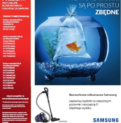 Perfekcyjna czystość na święta i darmowe zakupy – rusza nowa promocja Samsung