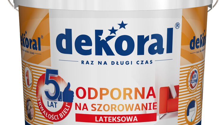 Śnieżna biel na wiosnę od Dekoral! budownictwo, nieruchomości, technologie - Odporna na szorowanie farba Akrylit W Plus marki Dekoral