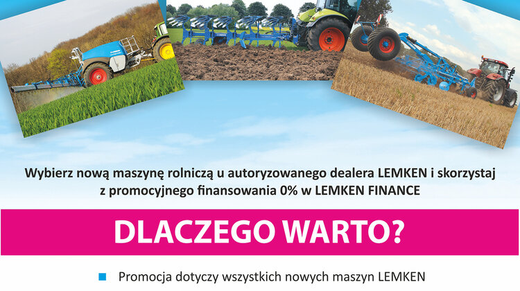 Maszyny rolnicze LEMKEN i finansowanie EFL w jednym miejscu