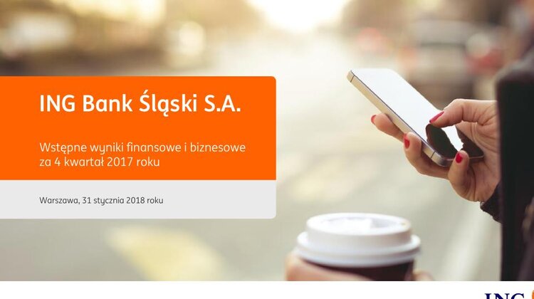 2017 rok w ING BS pod znakiem rekordowego zysku i cyfryzacji internet, technologie - W 2017 roku wstępny skonsolidowany zysk netto Grupy ING Banku Śląskiego osiągnął rekordowy poziom 1 403 mln zł, co oznacza wzrost o 12% w porównaniu z 2016 rokiem. Bank zanotował dynamiczny wzrost liczby klientów, wolumenów komercyjnych oraz transakcji. Na koniec roku ING posiadał 4,53 mln klientów detalicznych oraz 55 tys. klientów korporacyjnych. W 2017 roku wartość kredytów udzielonych przez ING polskim firmom i klientom indywidualnym wzrosła o 12% do 88,4 mld zł. Depozyty przyrosły o 10% do 103,7 mld zł.