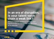 Analiza EY: Czy łańcuch wartości talentów to w Twojej firmie słabe ogniwo? praca, technologie - Holistyczne podejście do zarządzania ludźmi, połączone z zaawansowanymi technologiami oraz świeżym spojrzeniem na strukturę organizacyjną, przestrzeń biurową i kulturę korporacyjną tworzą łańcuch wartości talentów. Analiza EY „Czy Twój łańcuch wartości talentów jest najsłabszym ogniwem w czasach przełomowych innowacji?" wskazuje, że aby utrzymać lub zdobyć pozycję konkurencyjną na rynku, organizacje muszą stale oceniać swoje strategie. Jest to szczególnie istotne dla biznesów, które powstały w wyniku podziałów lub połączeń oraz takich przechodzących transformację. Aby wykrzesać jak najwięcej z takiego biznesu trzeba bowiem umiejętnie połączyć i wykorzystać ogniwa łańcucha wartości.