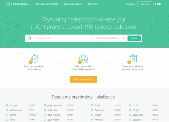 Rewolucja w największym polskim serwisie korepetycji BIZNES, Edukacja - Popularność korepetycji jako formy dodatkowego zdobycia wiedzy, czy przygotowania się do egzaminów maturalnych, nie słabnie od kilku lat. Zawód korepetytora profesjonalizuje się, co sprawia, że potrzebują oni coraz lepszych i bardziej specjalistycznych narzędzi do promocji usług.