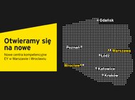 EY dynamicznie się rozwija i rozszerza swoje centra kompetencyjne w Polsce nowe produkty, usługi, praca - Firma doradcza EY otwiera biura swoich centrów kompetencyjnych (EY Global Delivery Services) w dwóch nowych lokalizacjach - w Warszawie oraz we Wrocławiu. Wraz z otwarciem nowych biur, EY GDS Poland poszerza swoje kompetencje o zaawansowane usługi w zakresie nowych technologii oraz badań i analiz rynkowych. W obu lokalizacjach do końca 2018 roku pracę znajdzie około 300 osób. Łączne zatrudnienie globalnej marki EY w Polsce będzie wynosiło na koniec grudnia 2018 roku ponad 4.000 osób (EY Polska wraz z EY GDS).