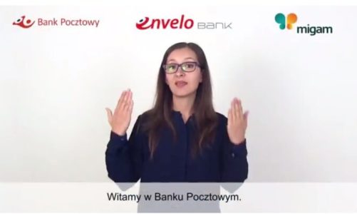 Tłumacz języka migowego online dostępny w Banku Pocztowym