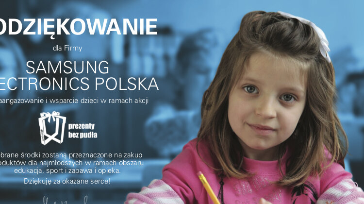 Blisko 13 000 dzieci obdarowanych w ramach akcji #FunkcjaDobroczynności marki Samsung sprawy społeczne, technologie - Blisko 13 000 dzieci otrzymało prezenty w ramach świątecznej kampanii #FunkcjaDobroczynności, zrealizowanej przez dział mobile marki Samsung. Łączna wartość pomocy udzielonej w ramach akcji to 2 miliony złotych.