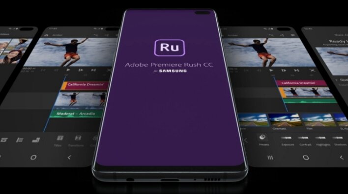 Adobe Premiere Rush na flagowych smartfonach Samsung Galaxy