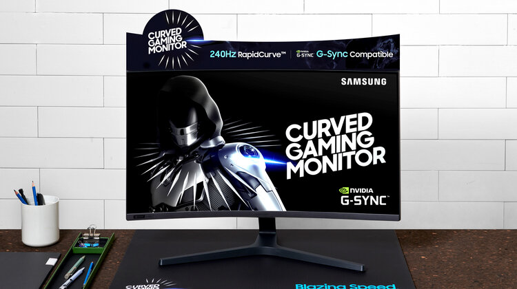 240 Hz i G-Sync - Samsung CRG5 dla fanów gamingu i e-sportu nowe produkty, usługi, technologie - Samsung Electronics ogłosił dzisiaj wprowadzenie na rynek nowego, 27-calowego modelu monitora CRG5(C27RG5), który uzupełnia linię zakrzywionych modeli gamingowych tej marki. CRG5 oferuje bardzo wysoką częstotliwość odświeżania 240 Hz i kompatybilność z NVIDIA G-SYNC, co jest niezwykle istotne w grach akcji i profesjonalnych zmaganiach w rozgrywkach e-sportowych.