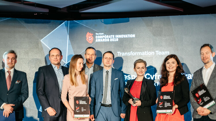 Bank BNP Paribas nagrodzony w konkursie The Heart Corporate Innovation Awards 2019 technologie, ekonomia/biznes/finanse - Zespół Cyfrowej Transformacji Banku BNP Paribas w trzeciej edycji konkursu The Heart Corporate Innovation Awards zdobył nagrodę w kategorii Transformation Team.