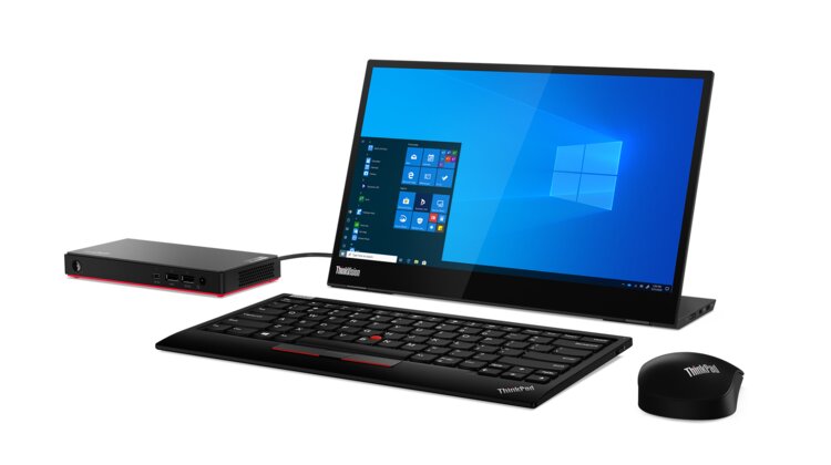 Najmniejszy w historii komputer stacjonarny Lenovo ThinkCentre z mocą procesora AMD nowe produkty, usługi, technologie -