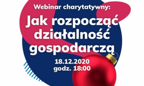 Webinar charytatywny "Jak założyć działalność gospodarczą?"
