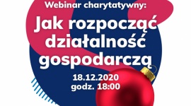 Webinar charytatywny "Jak założyć działalność gospodarczą?" BIZNES, Edukacja - Strefa Edukacji Sp. z o. o. organizuje webinar charytatywny na swoim profilu Facebook. Webinar pt. "Jak założyć działalność gospodarczą?" odbędzie się na live 18 grudnia o 18:00. Podczas webinaru zbierane będą datki na hospicja domowe prowadzone przez Fundację Gajusz.